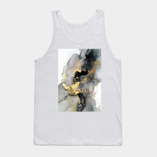 Metallic Mirage - Abstract Alcohol Ink Art Tank Top